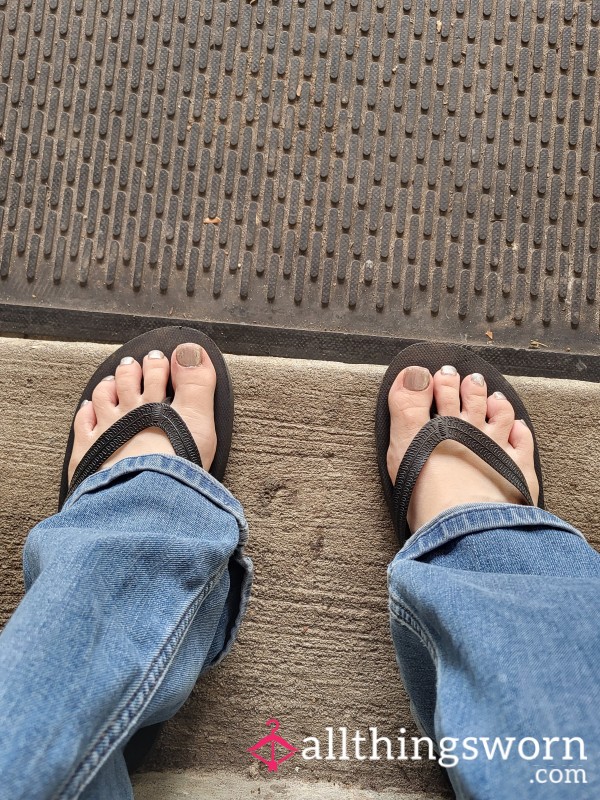 Feet ❤️🥰 Silver Glitter Toes