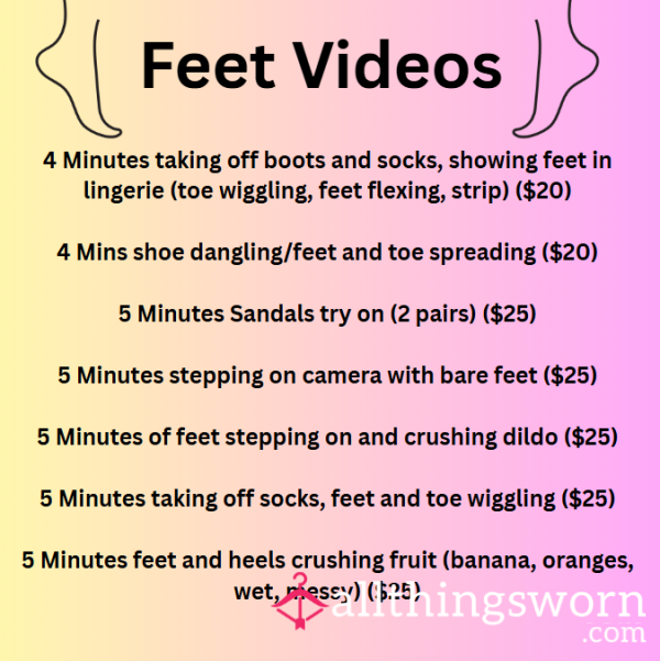 FEET VIDEOS