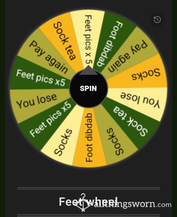 All Things Feet, Wheel Spin  🦶