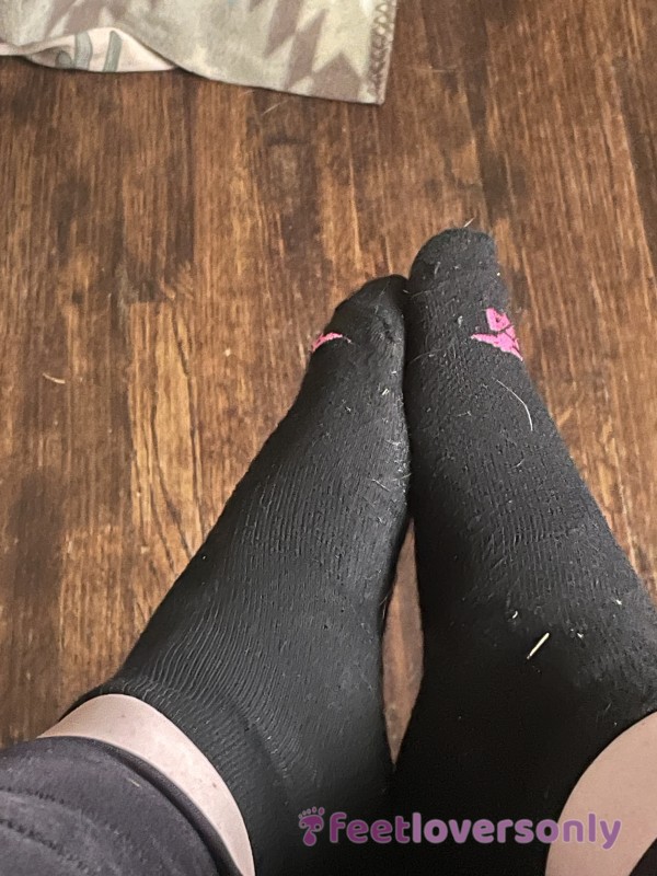 Feet With Black Socks On