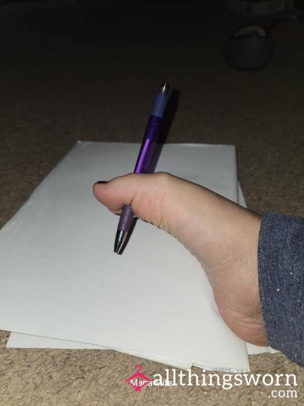 Feet Writing