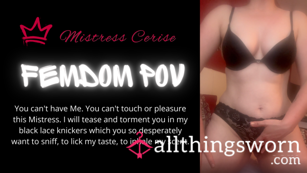 FemDom Solo Masturbation - Humilitating & Degrading Pantie Sniffing Sub
