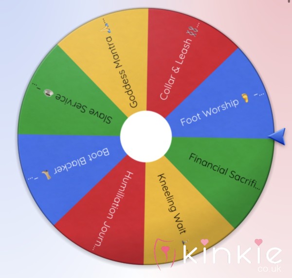 FEMDOM TASKS WHEEL SPIN