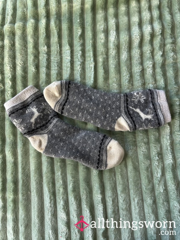 Festive Fuzzy Socks!