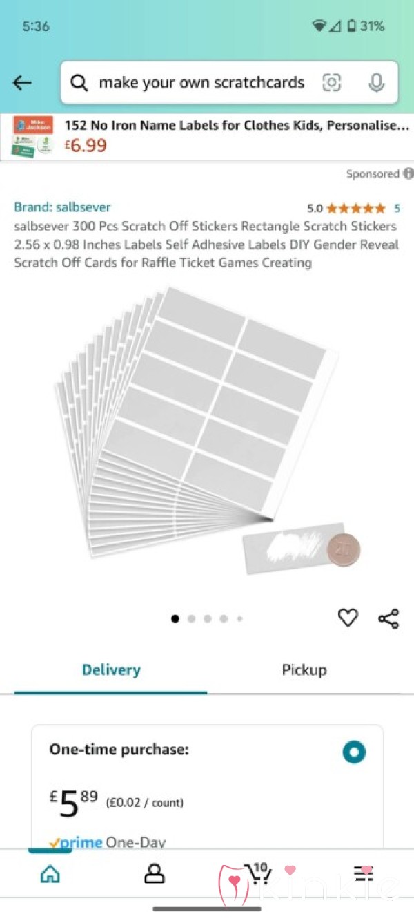 Fetish Mystery Scratchcards