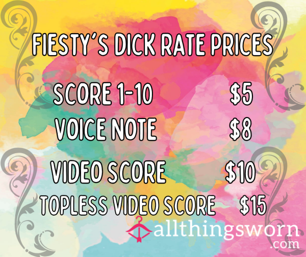 Fiesty's D*ck Ratings
