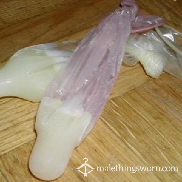 Filled Condom To A**