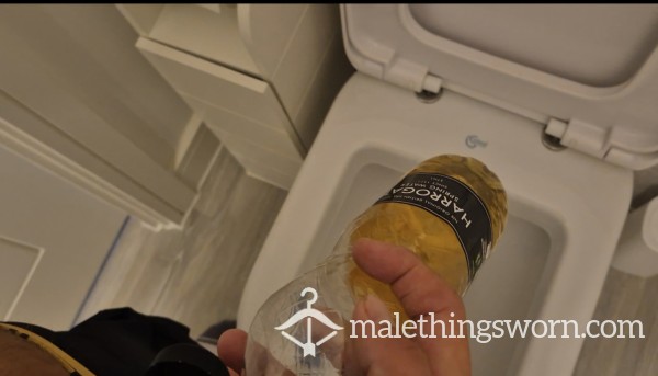 Filling A Bottle With Hot Fresh Juice