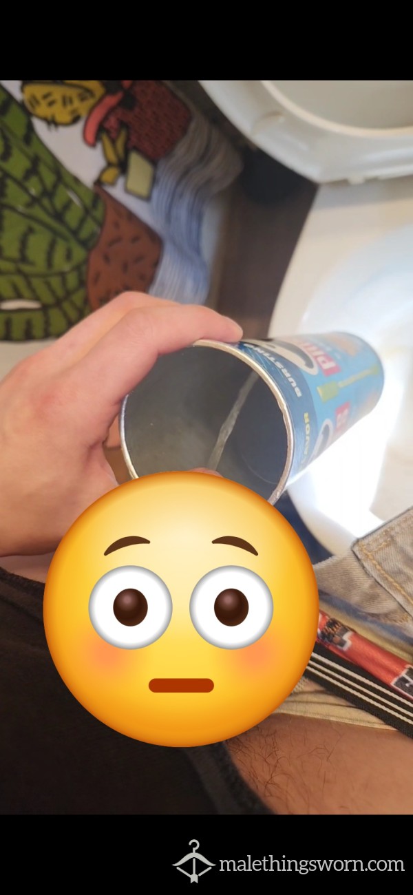 Filling Pringles Can With Homemade Lemonade 😉