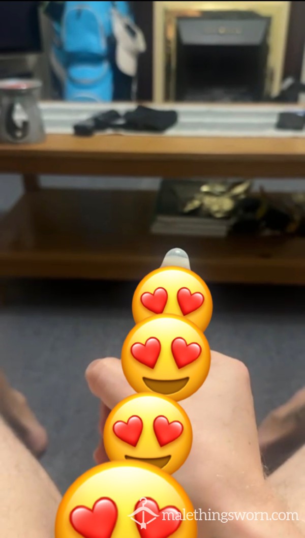 Filling Up A Condom With My Big Load