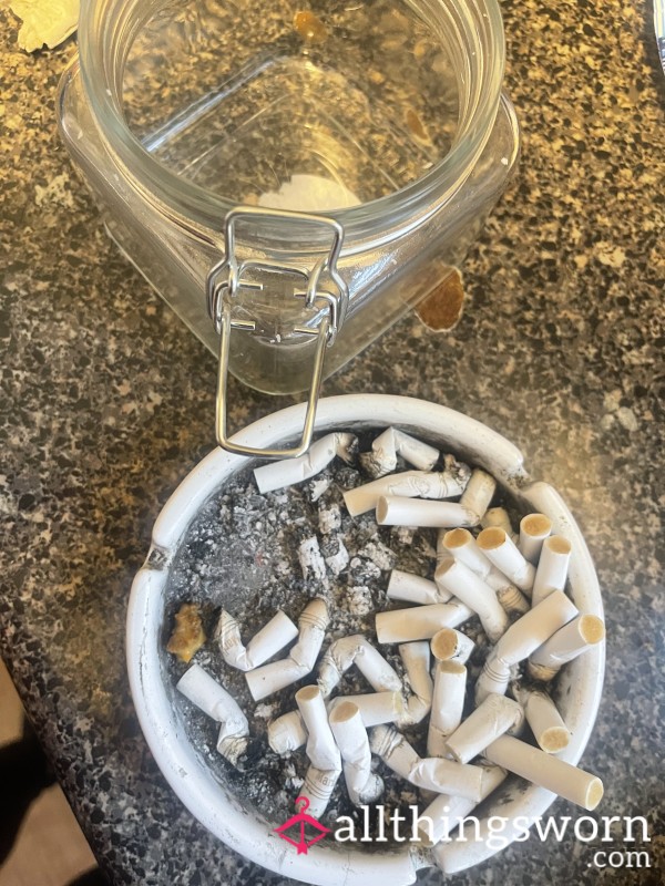 Filling Up A Lifetime Supply Ashtray
