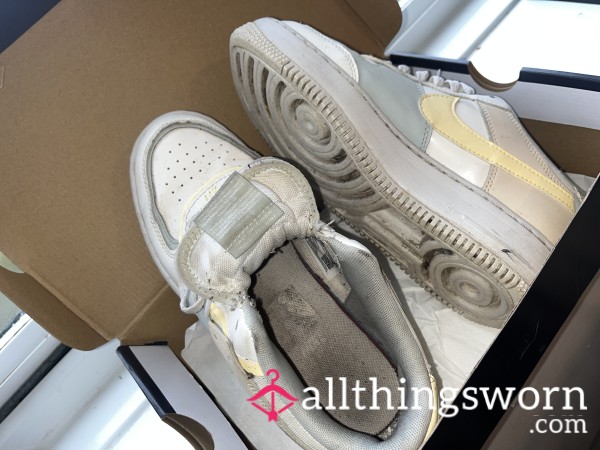 Filthy Air Force 1s Very Cheesy 😉🤭size 6 Which Are A Tad Too Small For Me Now So They Need A New Home
