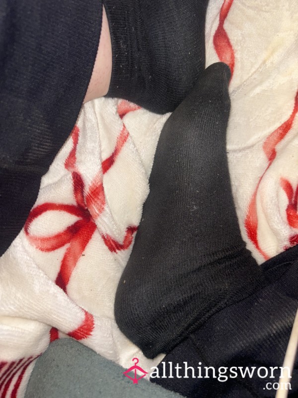 Filthy Black Ankle Socks