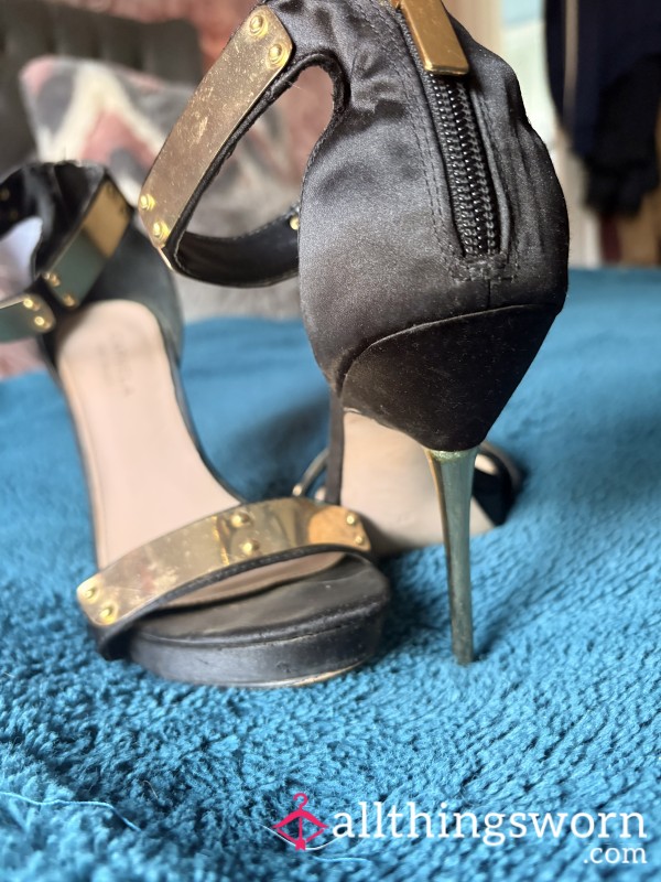 Filthy Black Carvela Stilettos.. Sniff & Beg, Loser 👠😈