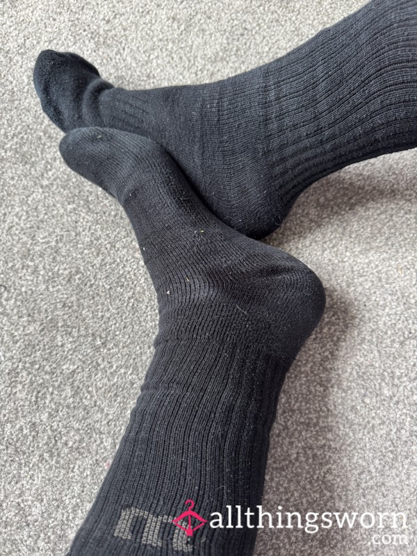 🖤 FILTHY BLACK SWEAT SOCKS – Not For The Faint-Hearted 🖤