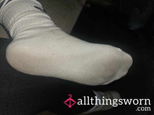Filthy Black White Socks