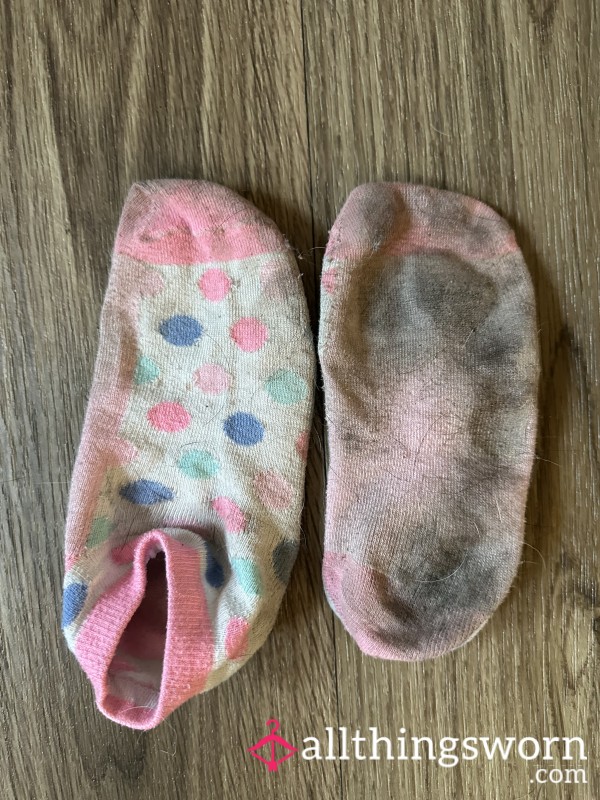Filthy Blackened Colourful Ankle Socks