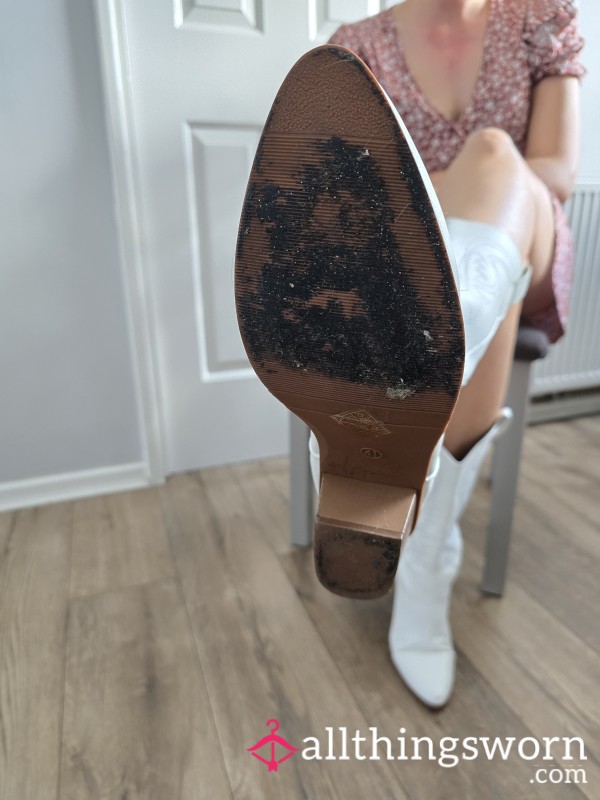 Filthy Cowboy Boots Worn For A Hen Do