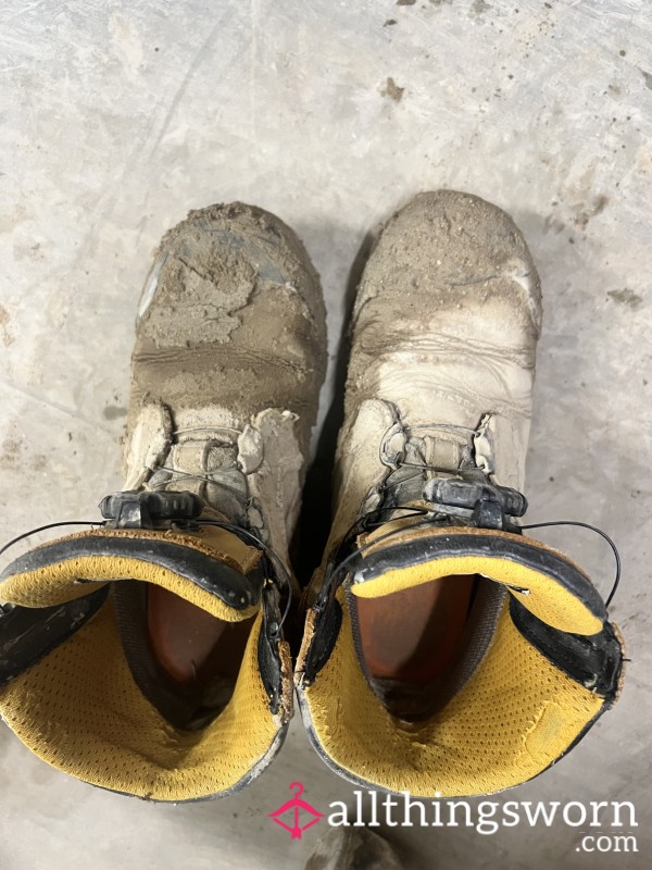 Filthy, Dirty Work Boots 4years+ Wears.