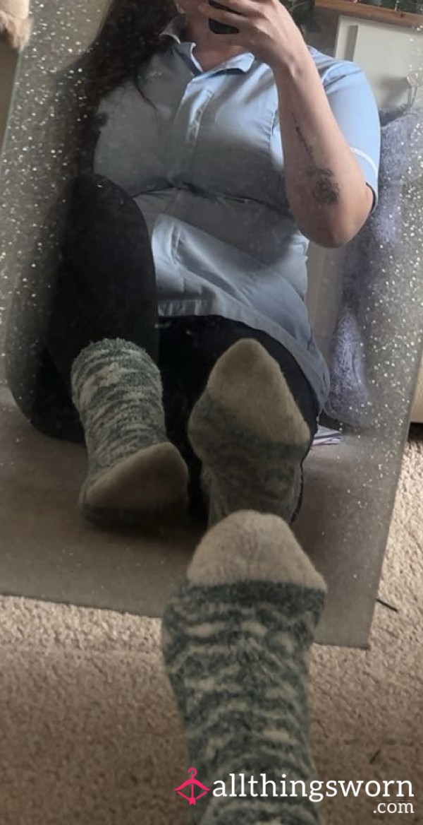 Filthy Fluffy Socks 🥵 | Worn Full 48 Hrs Working 😏