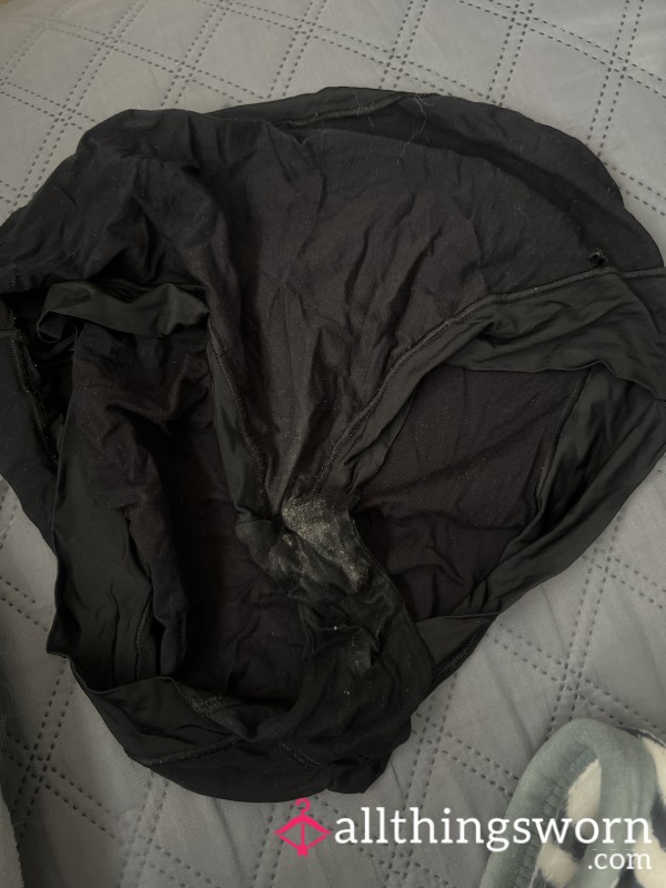 Filthy Full Back Black Knickers