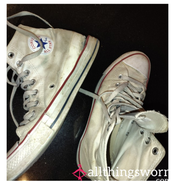 Filthy Gym Converse (w/ Custom Polaroids)