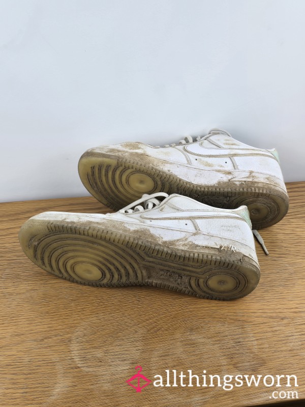 Filthy Muddy Nike Air Force 1s