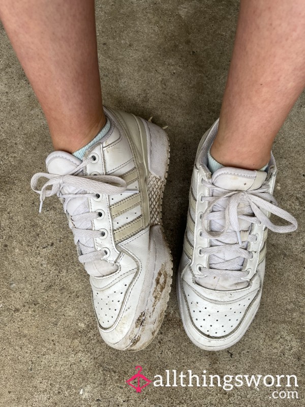 Filthy Off White Adidas Trainers