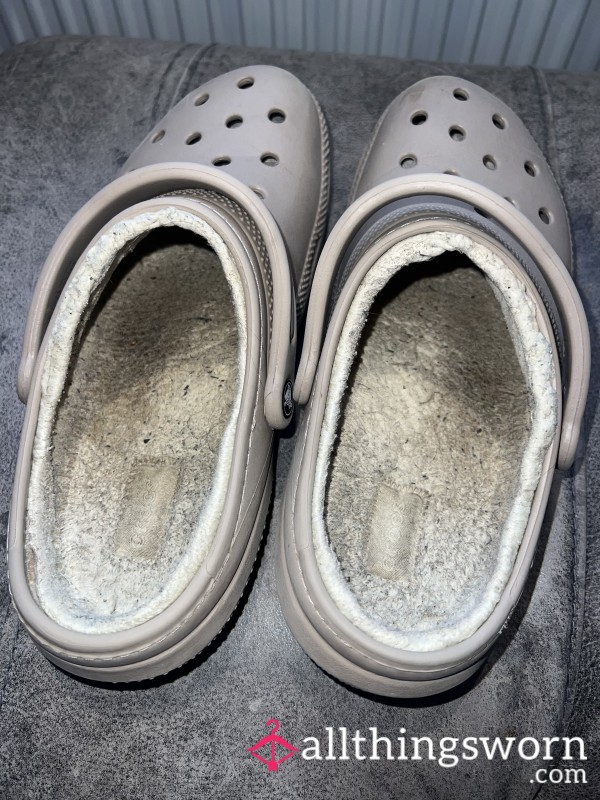 Filthy Old Fluffy Crocs