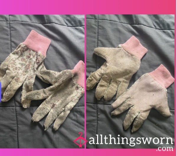 Filthy Old Sweat Filled Gardening Gloves
