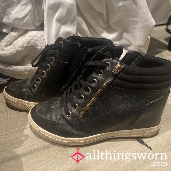 Filthy Old Wedge Sneakers