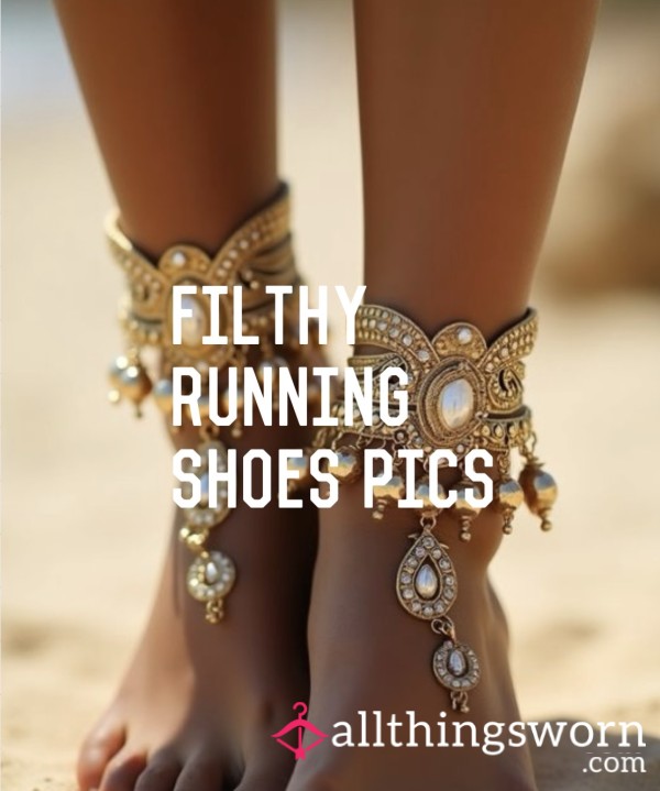 Filthy Running Shoes On Bench 7 Pics