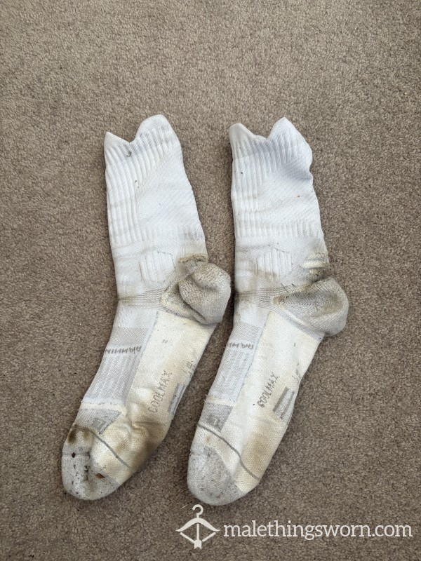 Filthy Socks Worn During A Full Day Of Sweaty Mowing