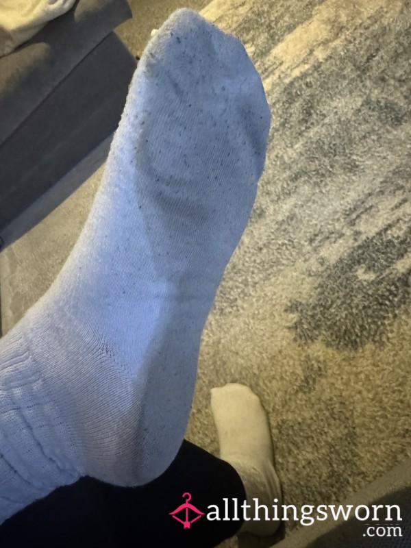 Filthy Sweaty White Gym Socks