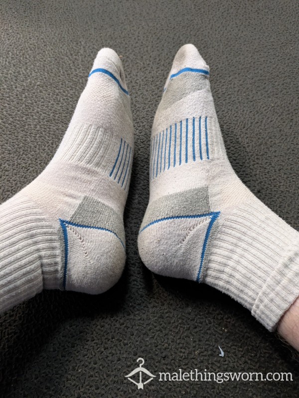 Filthy Sweaty White Gym Socks