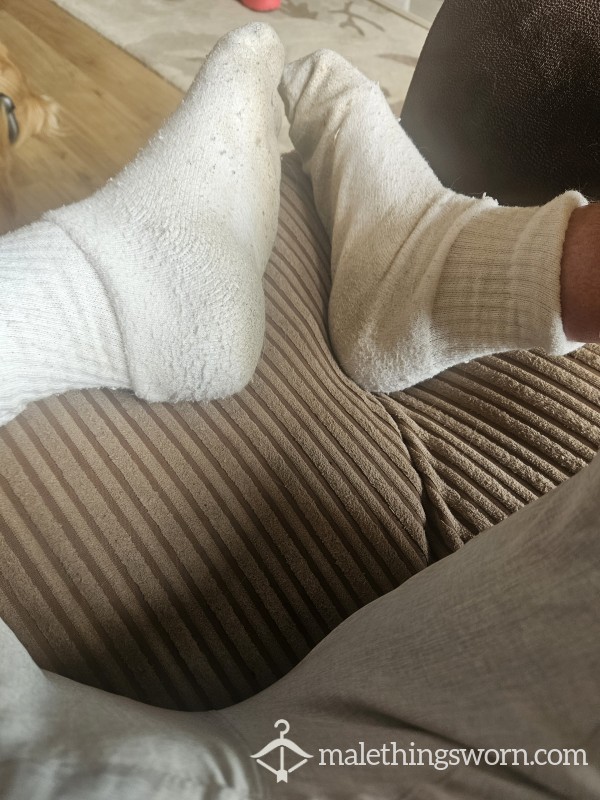 Filthy Sweaty White Socks