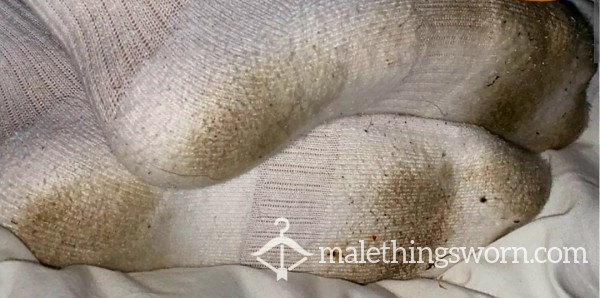 Filthy Sweaty White Socks
