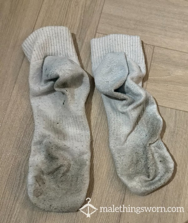 Filthy Sweaty White Socks