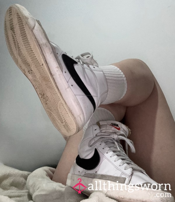 Filthy Trashed Nike Blazers UK Size 9
