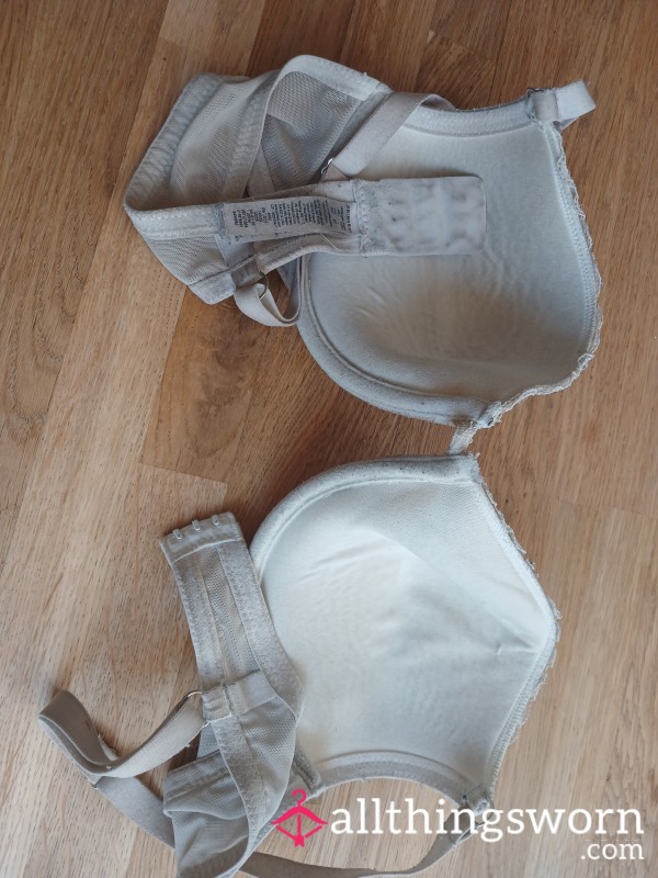 Filthy Well Worn Bra Size 40c Was White