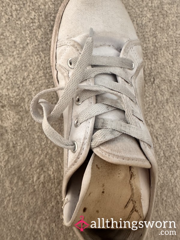 Filthy, Well Worn Canvas Sneakers