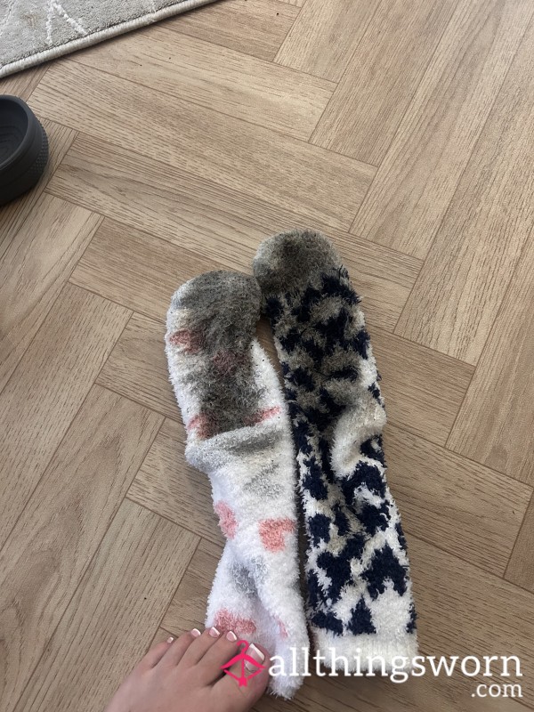 Filthy Wet Fluffy Socks