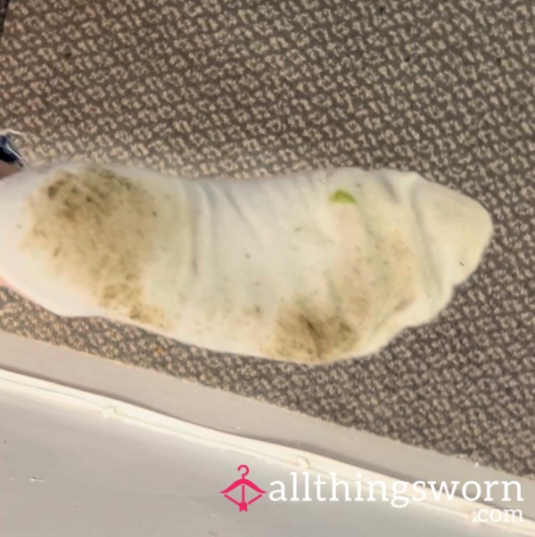 Filthy, Wet + Stinking White Socks