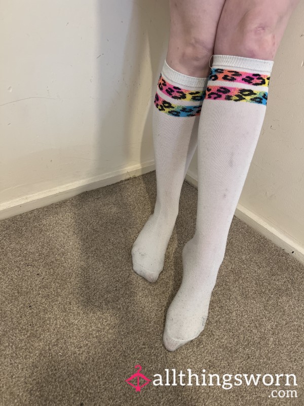 Filthy White Knee High Socks