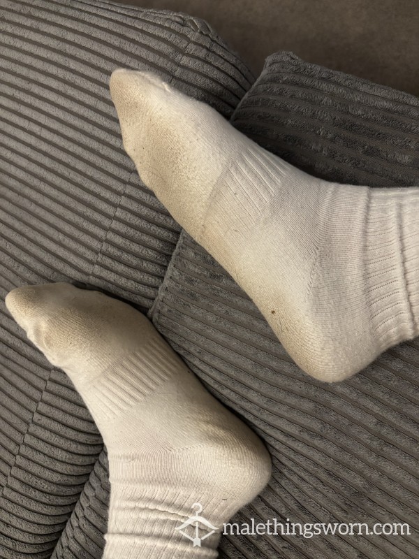 Filthy White Nike Socks