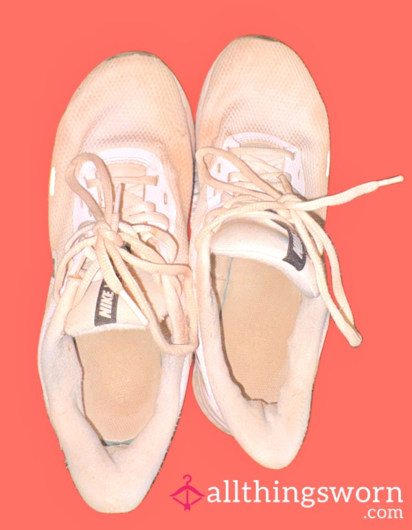 Filthy White Running Sneakers Shoes