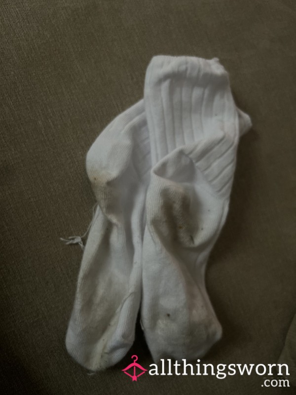 Filthy White Socks