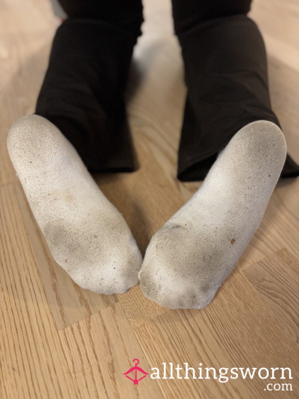 Filthy White Socks After A Long Day