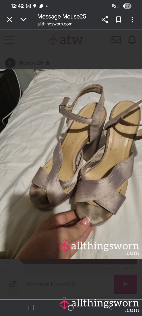 Filthy Worn Heels 20 Plus 5 Postage