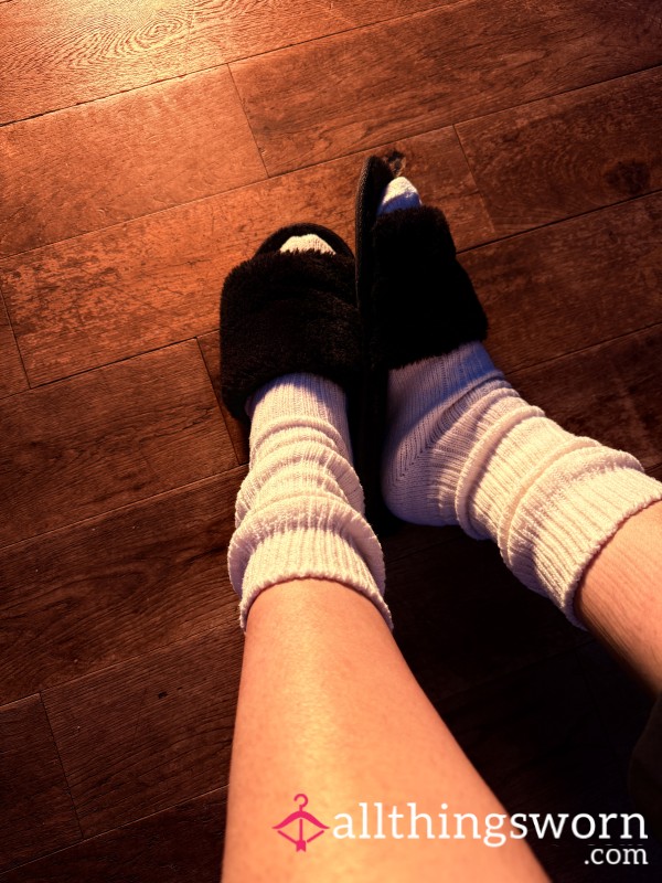 Filthy Worn Slippers - Size L